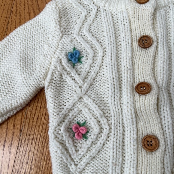 Uiltex Vintage Knit Button Up Sweater Size 18 Months - Picture 2 of 4